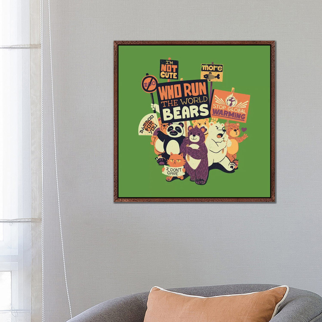 Who Run The World Bears von Tobias Fonseca - Gallery-Wrapped Canvas Giclée on Canvas