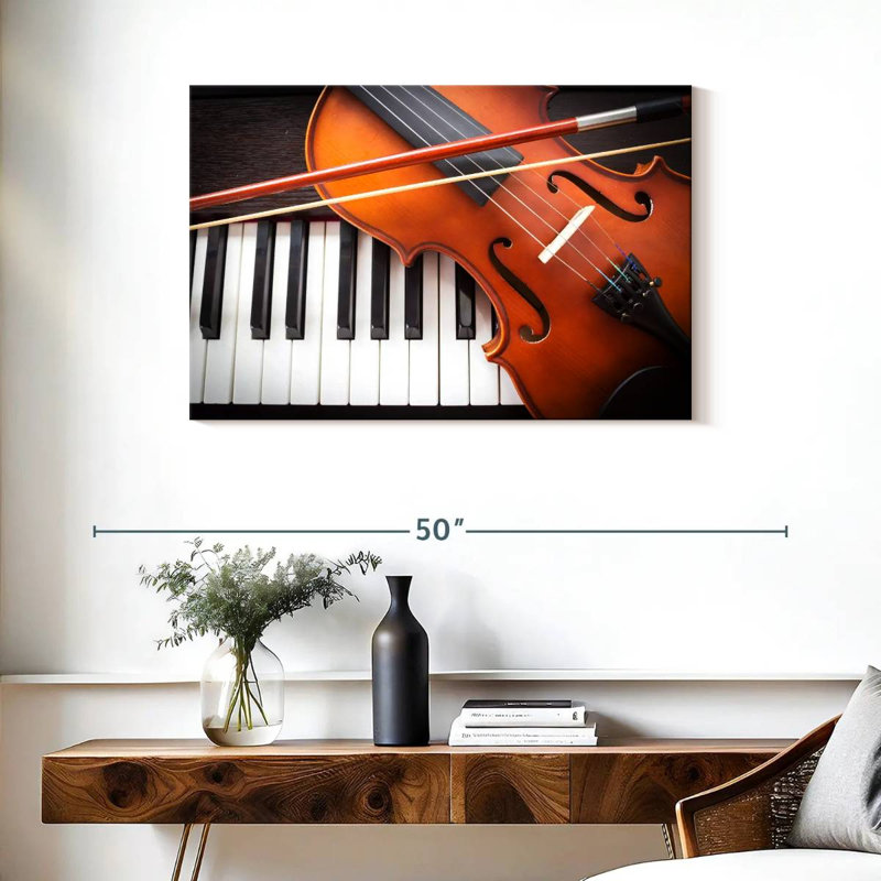 Abarca, violon et instruments de piano, H 24 po x l 36 po