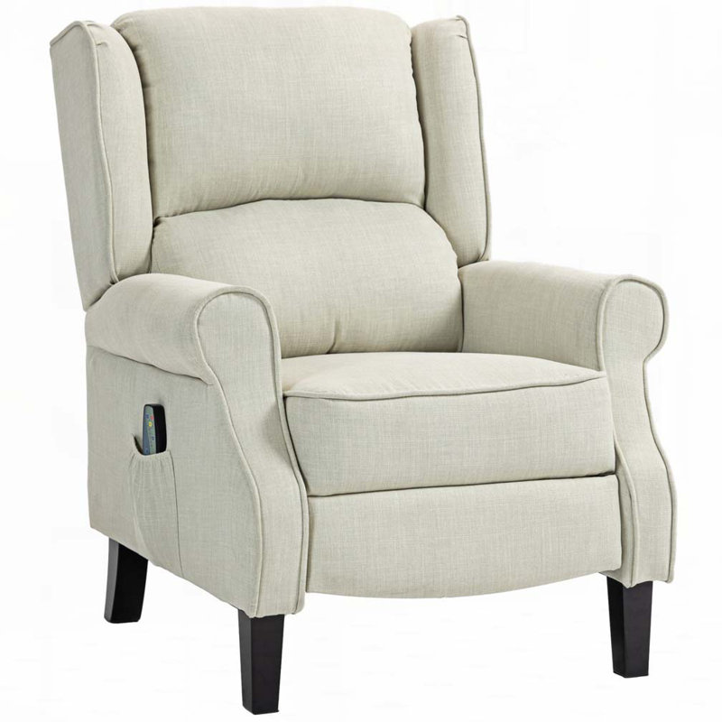 Finnley Recliner, White Line