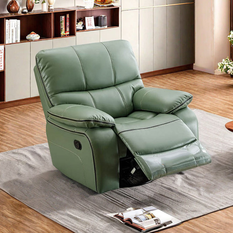 Fauteuil inclinable Kyann, Similicuir vert