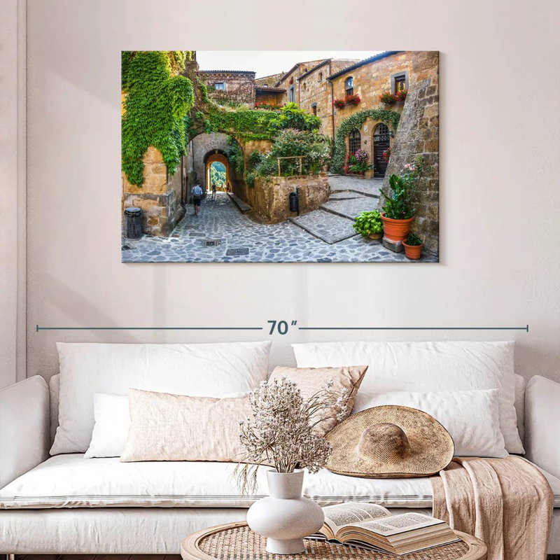 Kavia Civita Di Bagnoregio Town, 30" H x 45" W