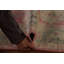 Tapis rose teint à la main Oushak 6 x 9