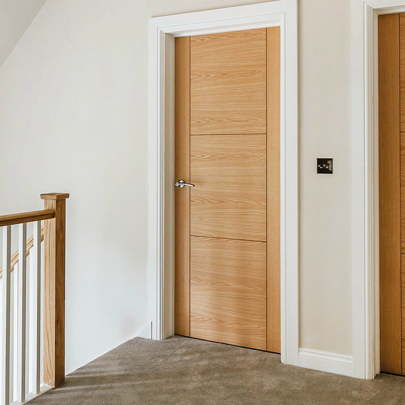 Mistral Oak Fire Door Prefinished, 198.1cm H x 68.6cm W x 4.4cm D