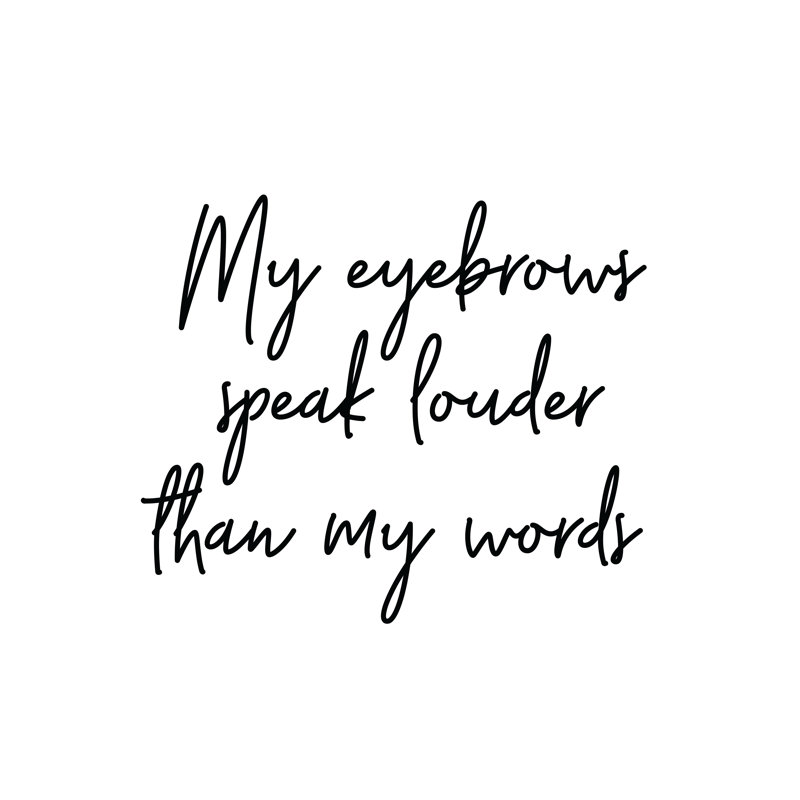 Eyebrows - Wrapped Canvas Print, 30cm H x 30cm W x 3.8cm D