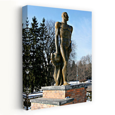 Sculpture Of Sparty, Michigan State University, East Lansing, Michigan, Usa Abstract Contemporary Architecture Landscape Wall Art