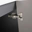 Meuble-lavabo autoportant 24 po avec lavabo en résine et 2 portes d'armoire à fermeture en douceur (emballage KD)