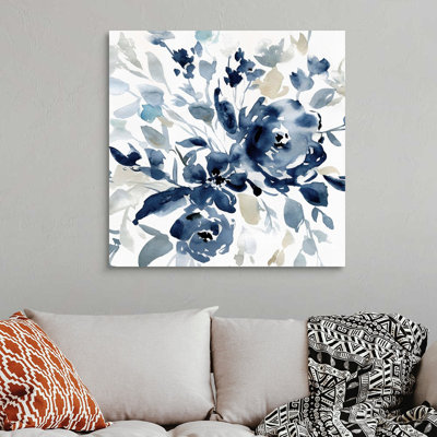 " Indigo Garden I " Painting Print