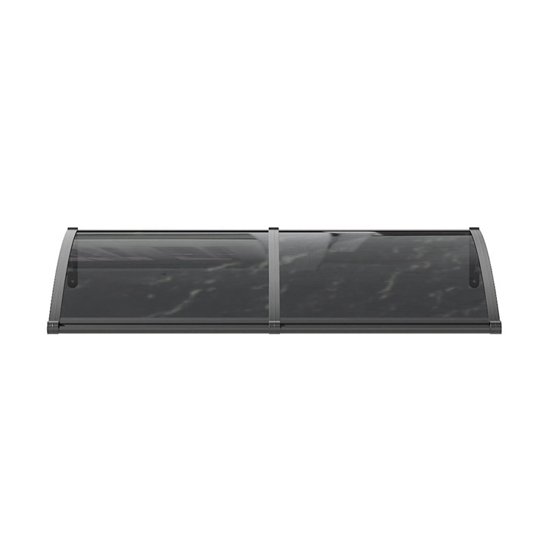 Dakota Fields Polycarbonate Cover Retractable Door / Window Awning, 23 "H x 160" W x 80" D