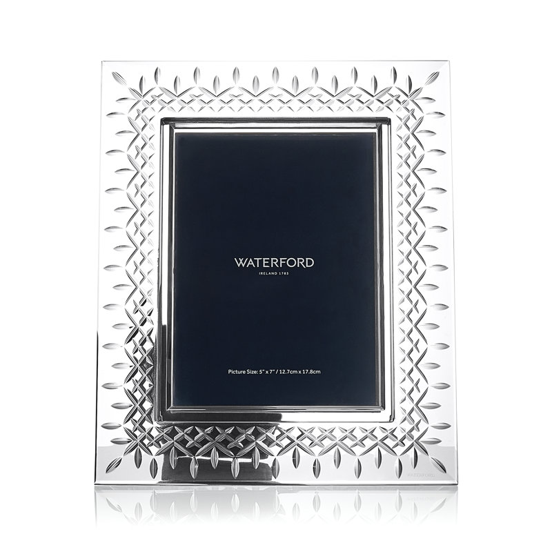 Waterford Lismore Photo Frame 4x6in, 5" W x 7" H