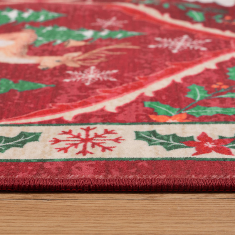 Laziya Christmas Rug, Tapis de couloir 2 pi x 8 pi