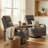 Grain Genuine Leather Swivel Power Recliner(Set of 2)-121435815