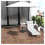 Méridienne pliante avec coussin Outsunny