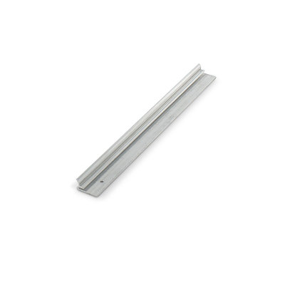 Outwater 1/16In Mechanical Polished Aluminum Cove Moulding With Holes, 12Ft, Cut To (3) 48In Pieces