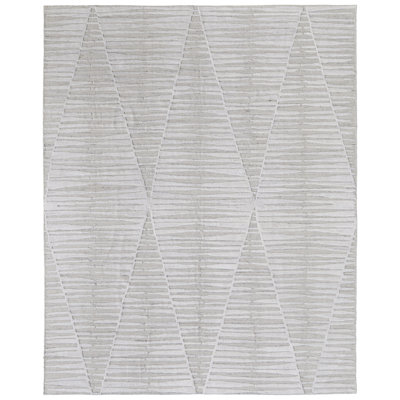 Elias Modern Geometric Ivory Area Rug