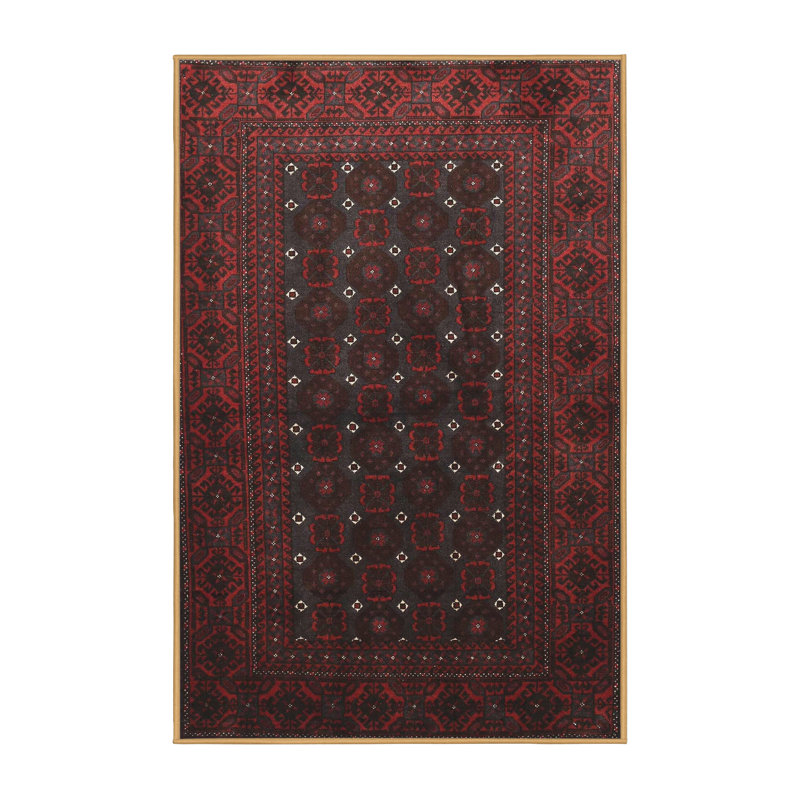Tapis rouge à motif sud-ouest, Rectangle 8 pi x 10 pi