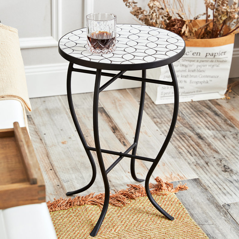 Table d'appoint Bribie, Blanc