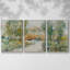 Trees on the Creek II - 3 pièces, reproduction sur toile-2087635969-2087635972
