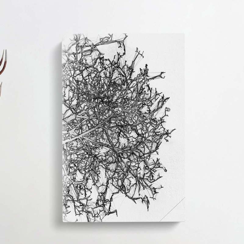 Bare Tree in Abstract - Wrapped Canvas, 60cm H x 40cm W x 3cm D