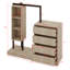  Meuble d'organisation avec 4 tiroirs et 3 tablettes de rangement Corunna-1880946535