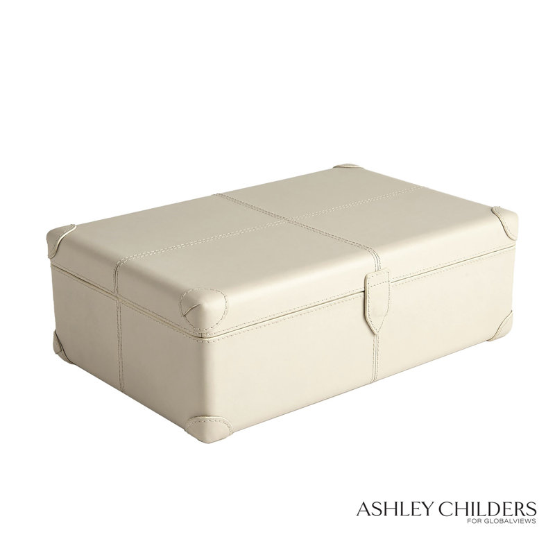 Tiburtina Box-Mist Leather-Lg, 5.5" H x 16.5" W x 10.5" D
