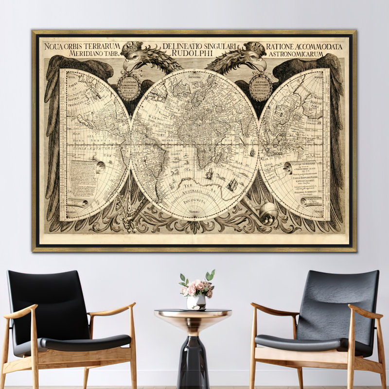 Print on Canvas, 50 cm H x 70 cm W, Gold Floater Framed