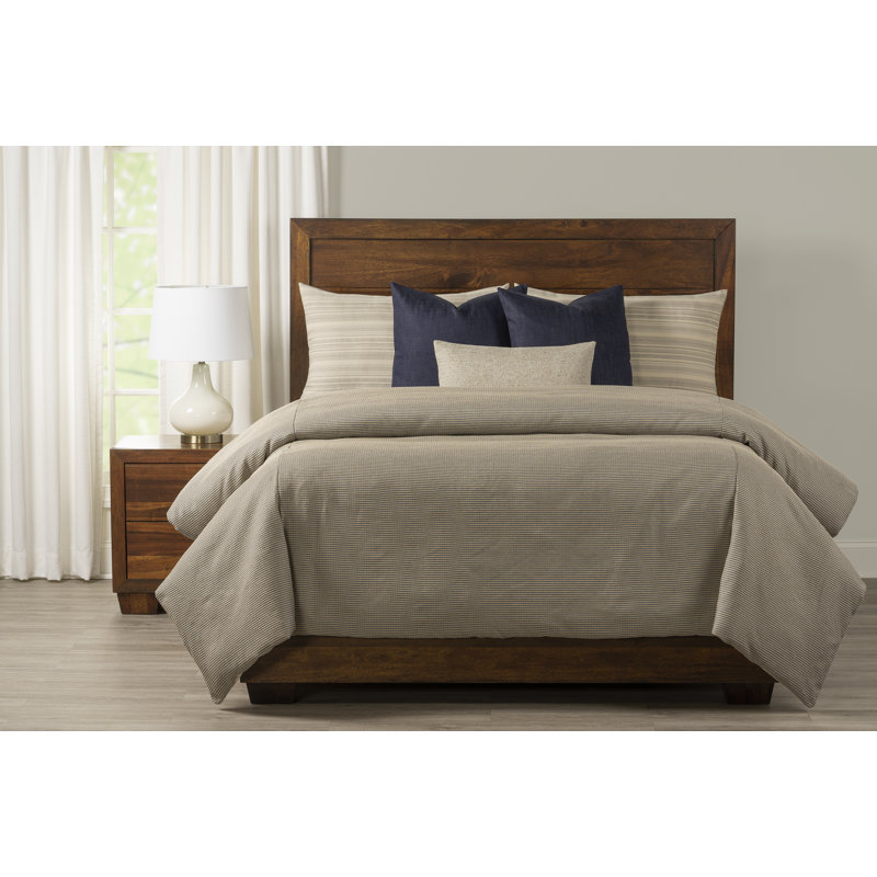 Farmhouse Stripe Duvet Cover & Insert Set, Queen Duvet Cover & Insert +2 Shams +3 Pillows