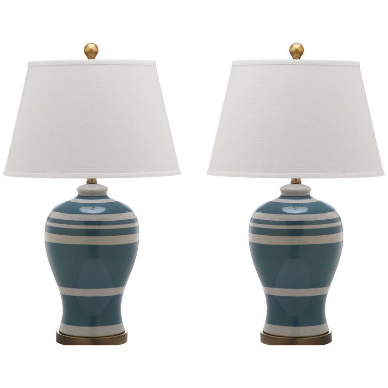 Ginger jar 29" lampe de table, Bleu