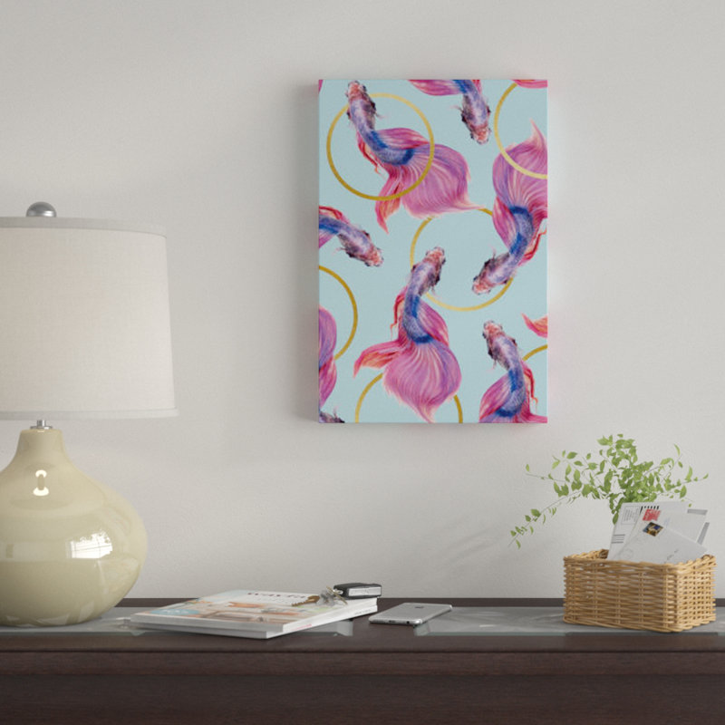 « hula cerceaus », impression sur toile, H 12 po x l 8 po x P 0,75 po, Toile tendue, Pas de tapis