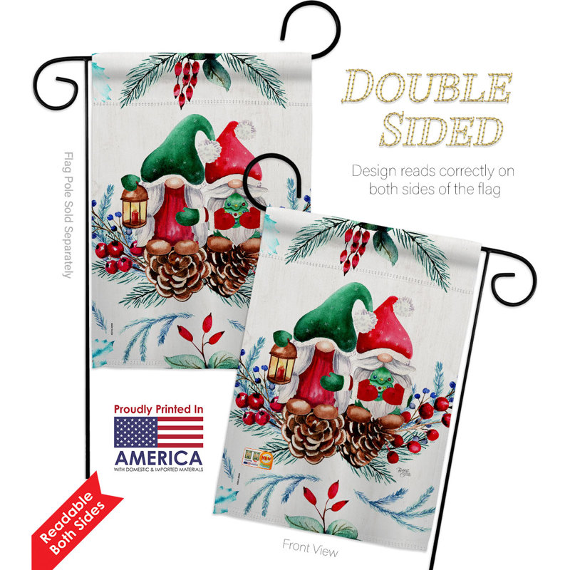 Double Sided 18.5'' H x 13'' W Polyester Garden Flag