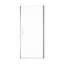 Porte de douche pivotante semi-sans cadre 32 po x l 72 po en chrome avec verre trempé de 6 mm d'épaisseur-126143754
