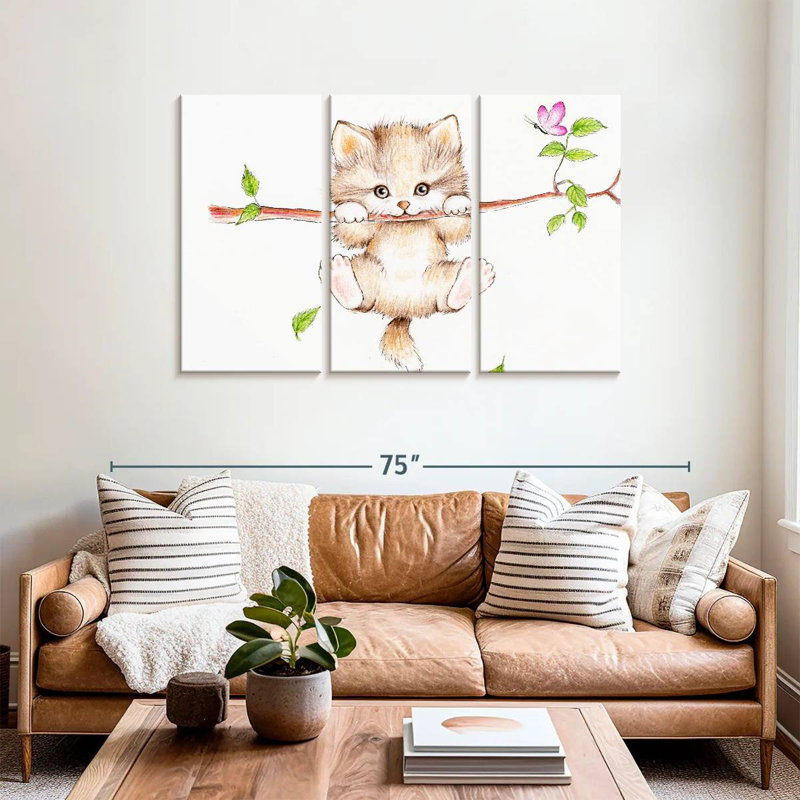 Brampt Spring Branch Cat, 36" H x 57" W