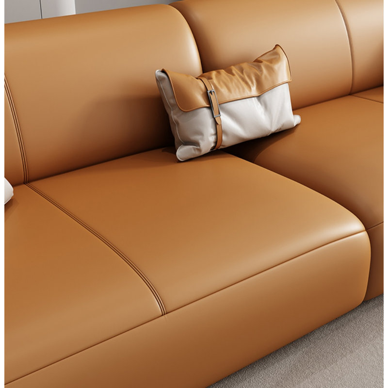 Canapé Creative Minimalist, H 31,8 po x l 110,2 po x P 37,4 po, 4, Orange