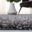Tapis gris touffeté et fabriqué à la main Chamira-118467075
