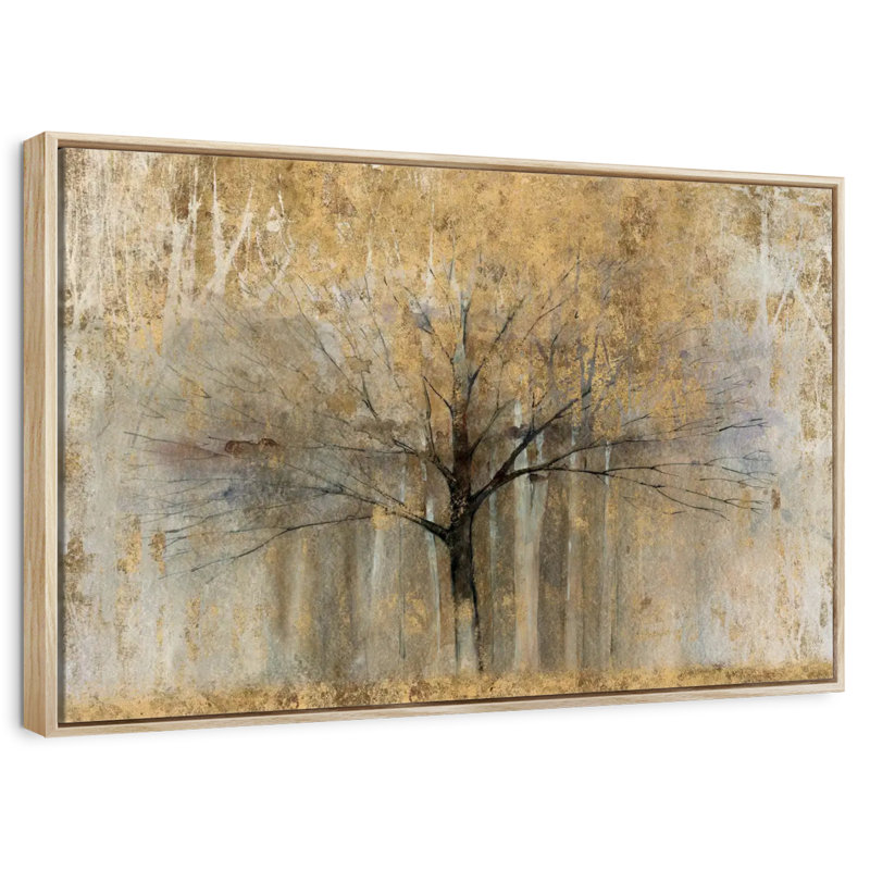 Or à bras ouverts, Cadre flottant en bois naturel, 43 po x 29 po