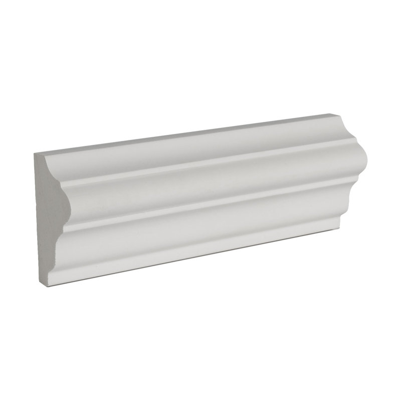 6-inch White Polyurethane Panel Moulding Sample
