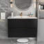 Armoire noire sans lavabo
