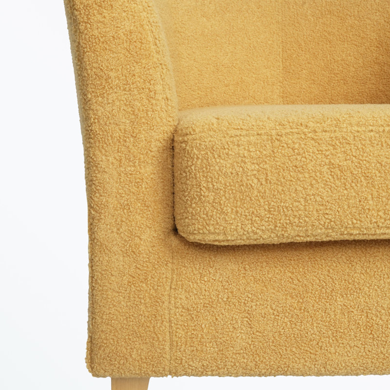 Chaise d'appoint avec accoudoirs et pieds robustes