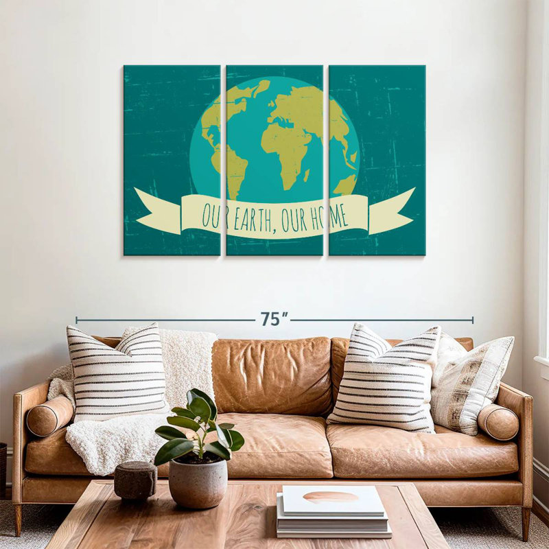 Our Earth Our Home, H 36 po x l 57 po