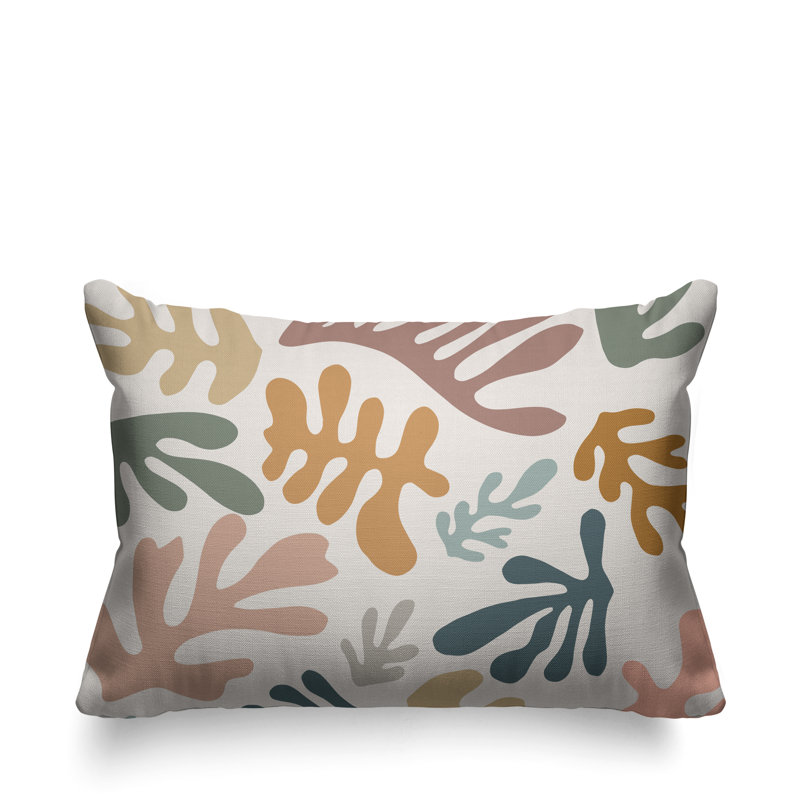 Outdoor Reversible Throw Pillow, Fall