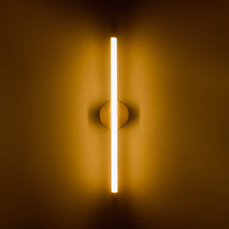 Éclairage pour meuble-lavabo à bande 1 lumière DEL à intensité variable, Or