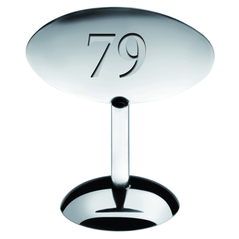 Giotto Mini Table Number Stand - 6 Pieces - Stainless Steel