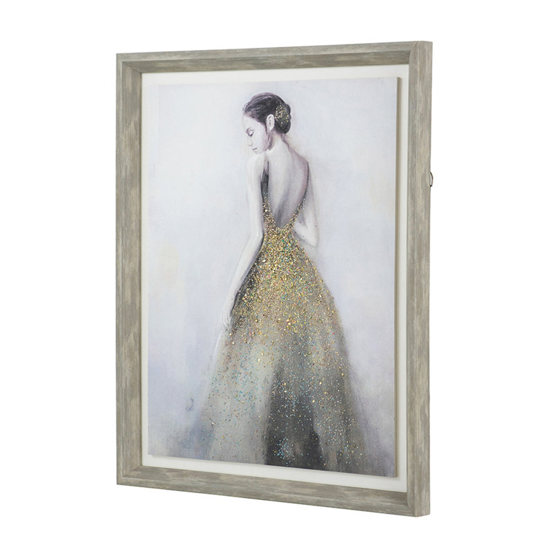 Figurine féminine 17 po x 21 po, décoration murale pour salon, salle à manger, bureau, chambre à coucher