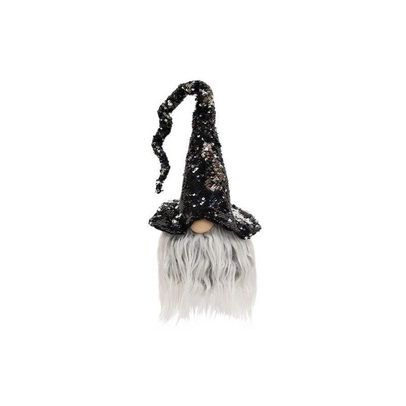 Gnome chapeau de sorcière à paillettes haut