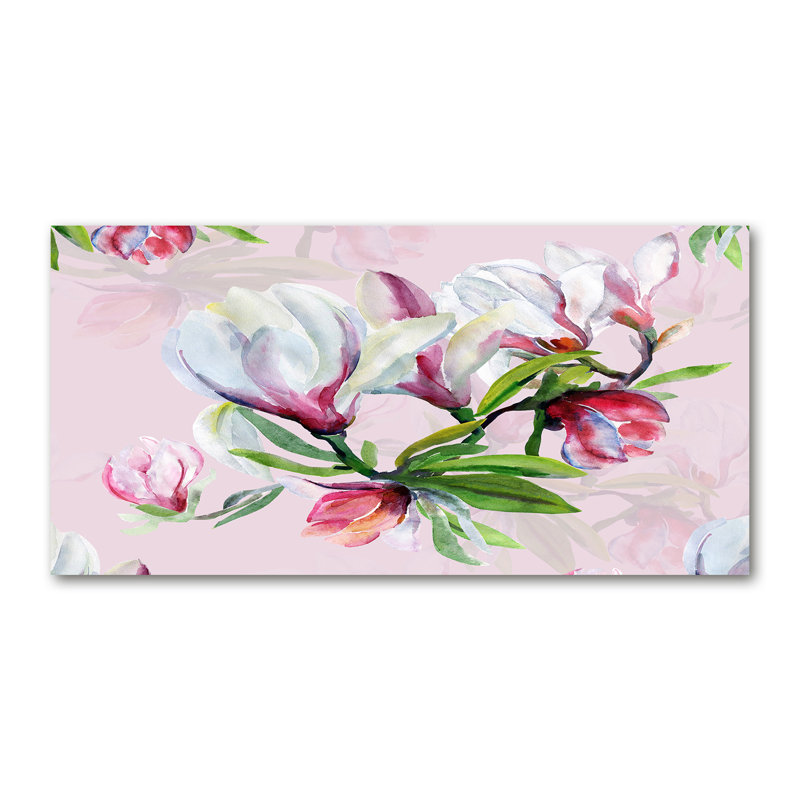 Magnolia Flowers - Wrapped Canvas Print