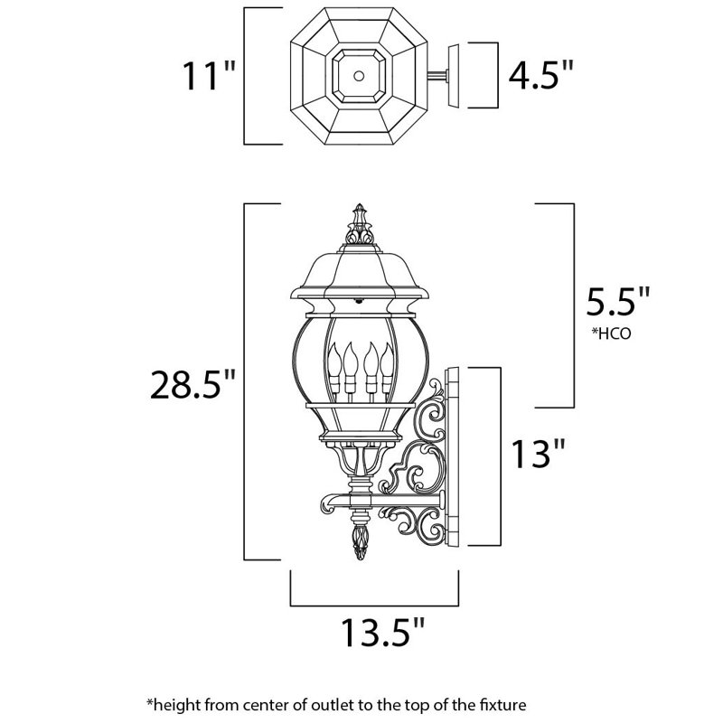 Aquilar Wall Light, Black