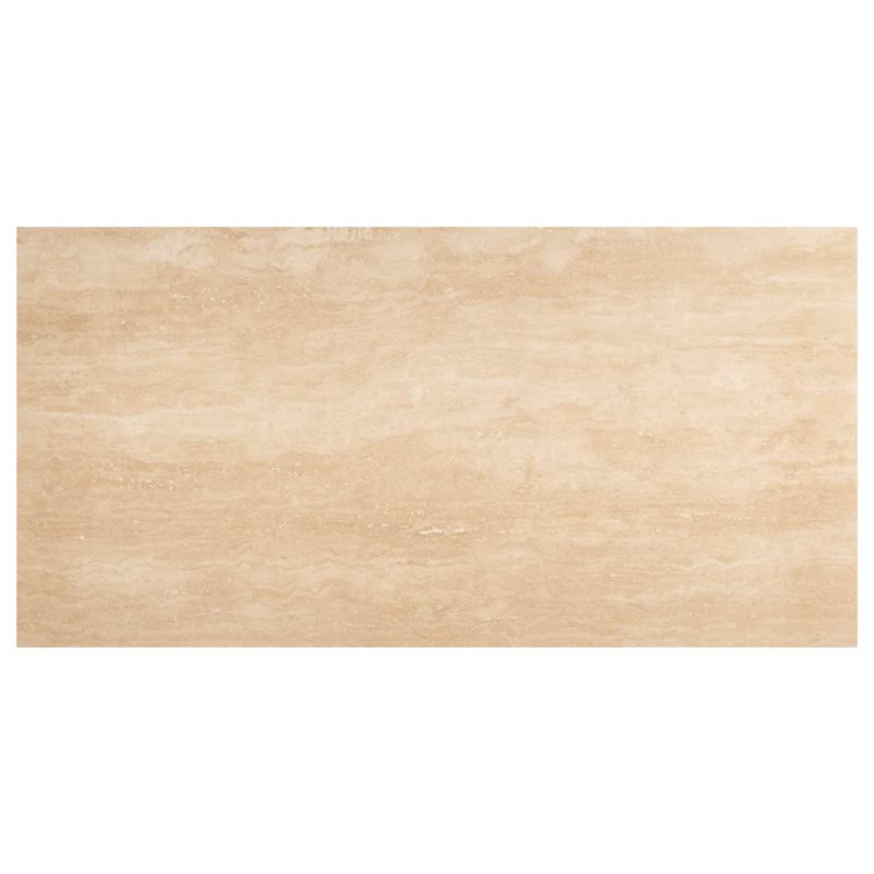 Travertine 18x36 Vein Cut Filled Honed Tile, Classic Honed