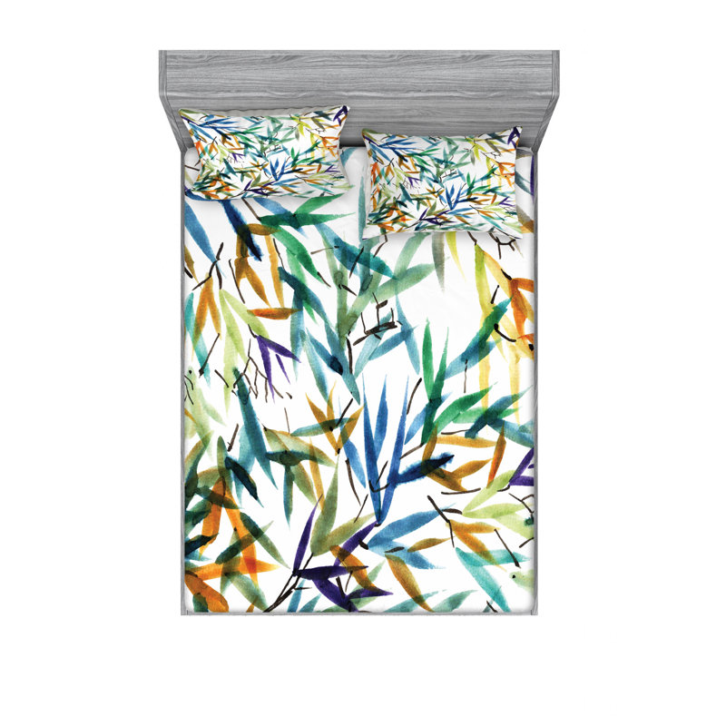 Microfiber Floral Sheet Set