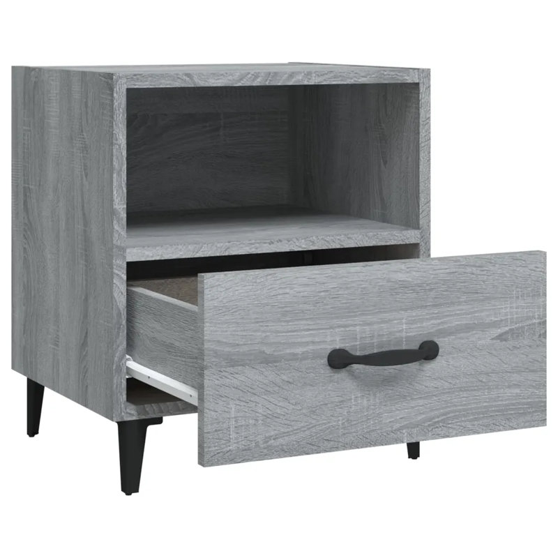 Westerham 40cm W Bedside Table, Grey