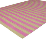 Pink Flatweave Cotton Rug - 8'1" x 11'1"