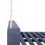 Ensemble de balançoires à baldaquin simple, structure de patio en bois d'acacia avec cordes en chanvre pour le jardin, la cour arrière, gris-287406470